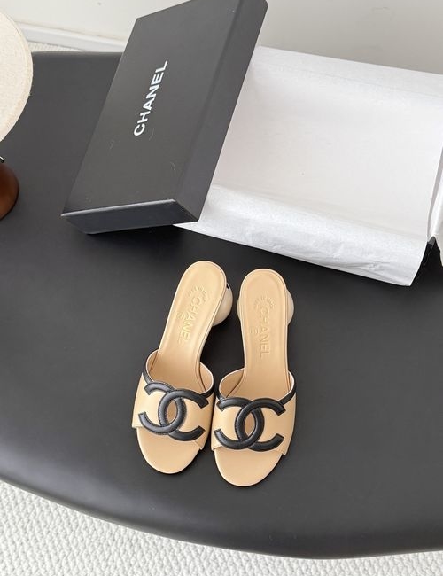 Chanel Double C Sandals, Leather Upper, Sheepskin Lining, Genuine Leather Sole