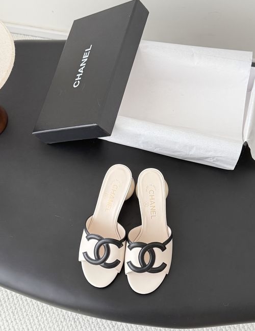 Chanel Double C Sandals, Leather Upper, Sheepskin Lining, Genuine Leather Sole