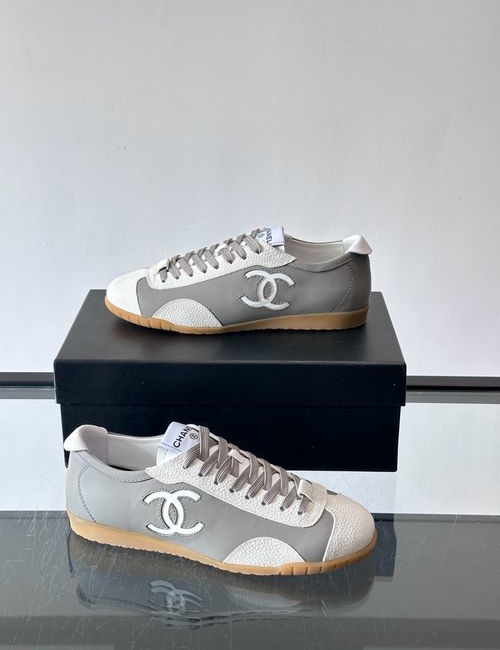 Chanel Cowhide Casual Sneakers Soft Breathable