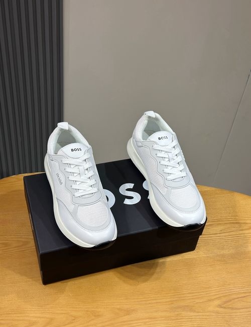 Hugo Boss Grained Nappa Leather Casual Shoes TPR Rubber Sole