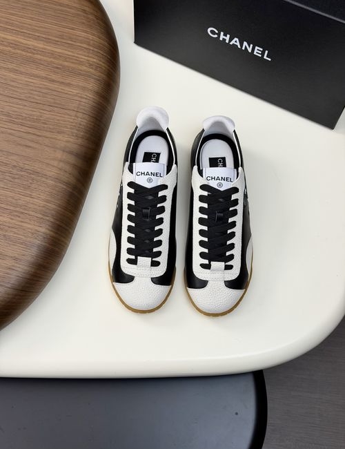 Chanel Genuine Leather Casual Comfort Sneakers