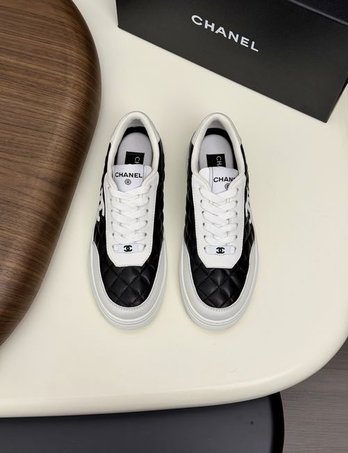 Chanel Genuine Leather Casual Comfort Sneakers
