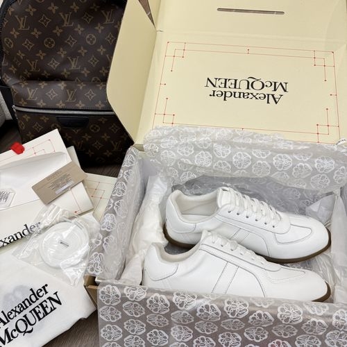 McQueen Suede Satin Retro Training Shoes