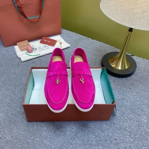 Loro Piana LP Suede Mules With Non-slip Rubber Sole