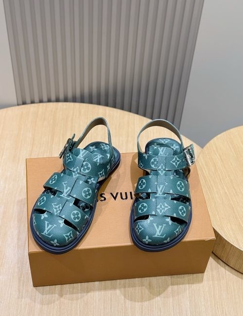 Louis Vuitton LV Leather Sandals, Soft Upper, Lightweight Outsole