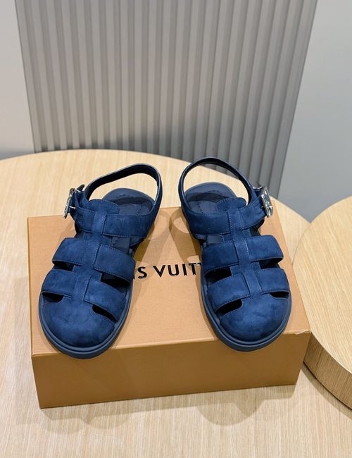 Louis Vuitton LV Leather Sandals, Soft Upper, Lightweight Outsole