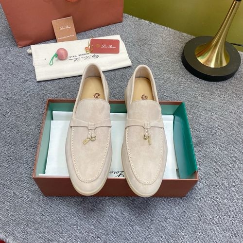 Loro Piana LP Suede Mules With Non-slip Rubber Sole