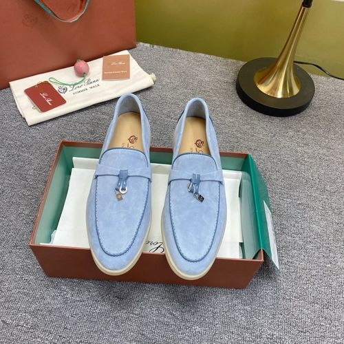 Loro Piana LP Suede Mules With Non-slip Rubber Sole