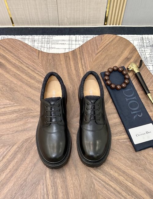 Christian Dior CD Glossy Leather Business Dress Shoes