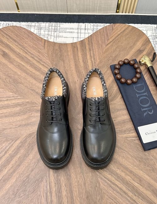 Christian Dior CD Glossy Leather Business Dress Shoes