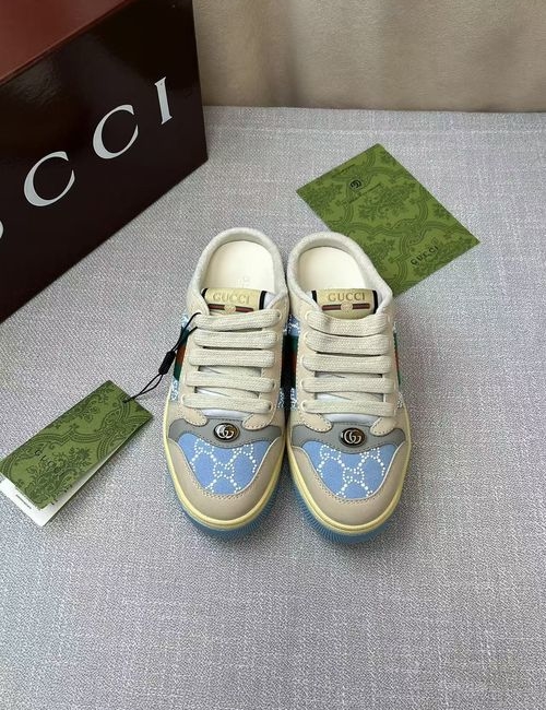 Gucci Vintage GG Pattern Distressed Shoes