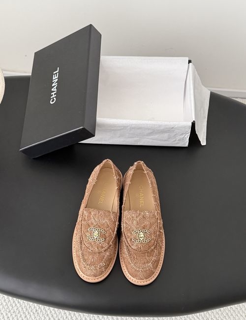 Chanel Turnlock Flats With Genuine Leather Sole