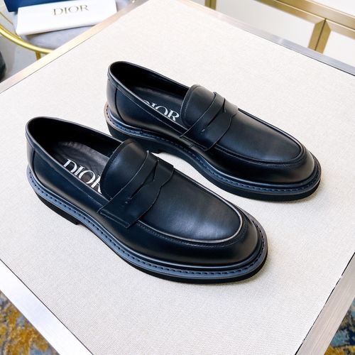 Christian Dior CD Formal Leather Shoes Pure Leather Lining