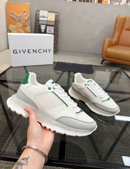 Givenchy Smooth Leather Mesh Casual Shoes With Air Cushion
