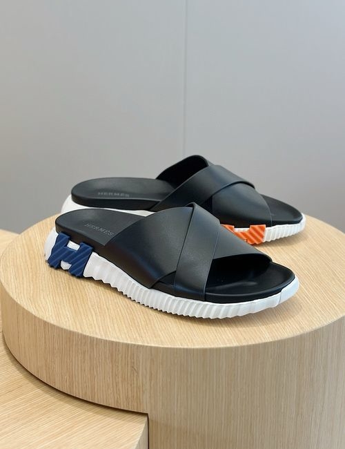 Hermes Infra Sandals Slides Calfskin Light Sole