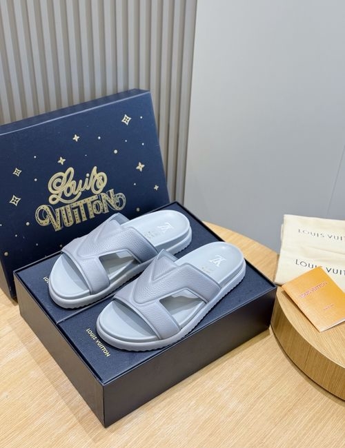 Louis Vuitton LV Oasis Suede Leather Slides