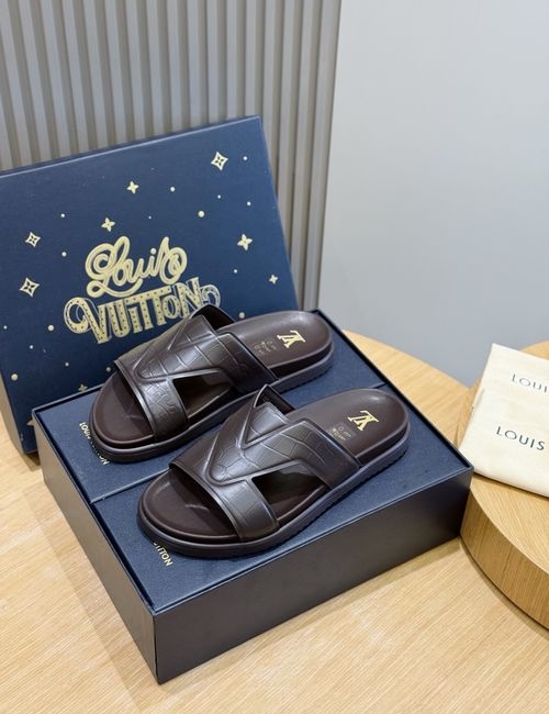 Louis Vuitton LV Oasis Suede Leather Slides