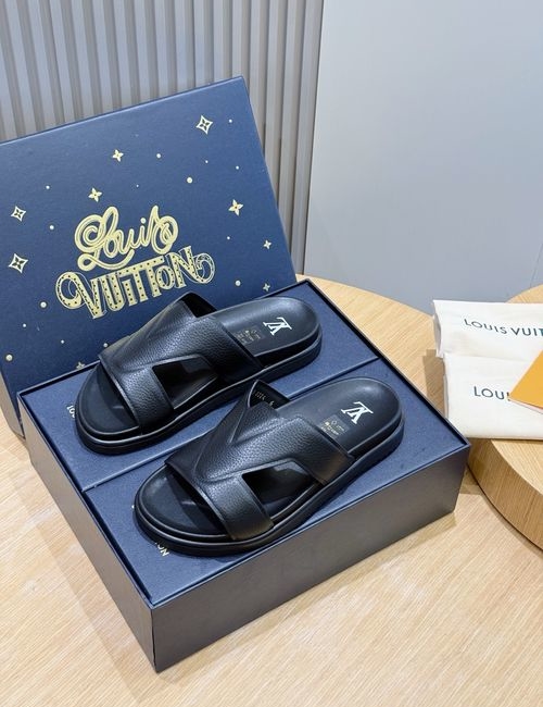 Louis Vuitton LV Oasis Suede Leather Slides