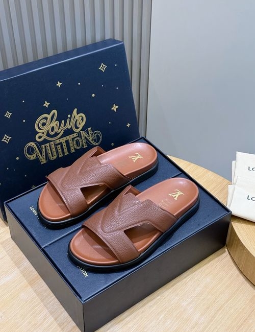 Louis Vuitton LV Oasis Suede Leather Slides