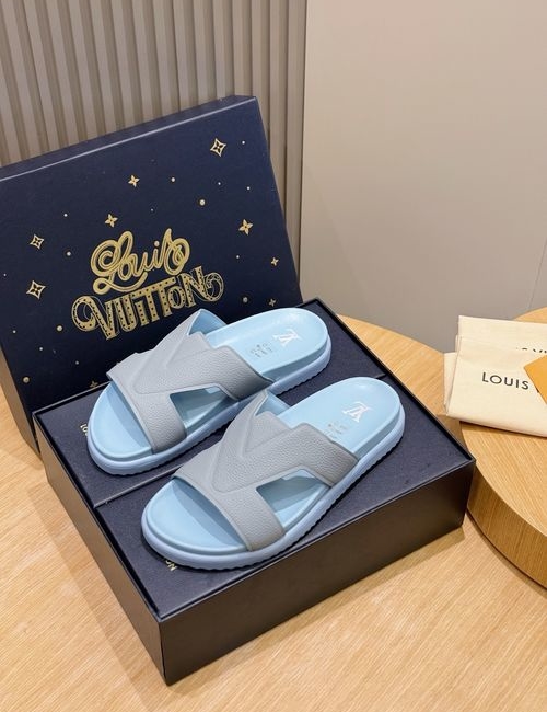 Louis Vuitton LV Oasis Suede Leather Slides