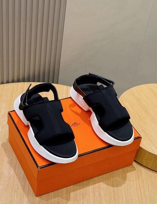 Hermes Electric Contrast Sole Sandals