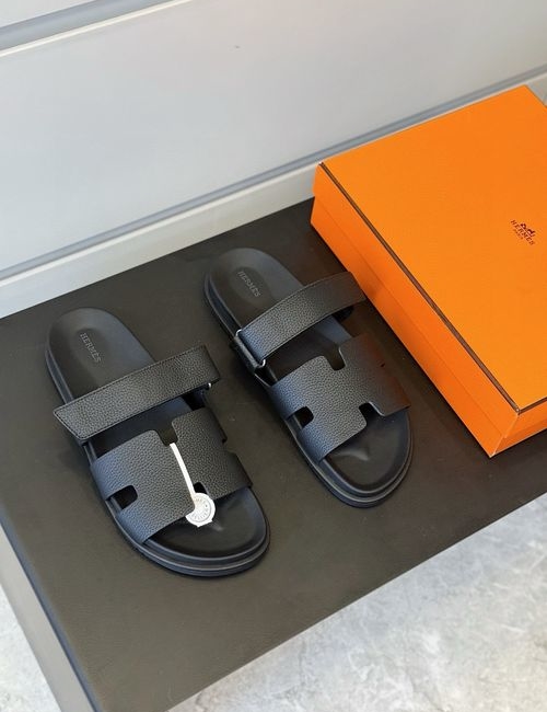 Hermes Chypre Cowhide Adjustable Sandals