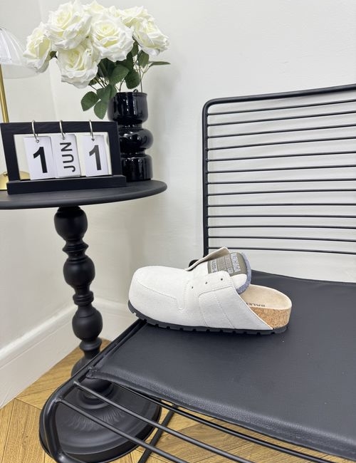 Balenciaga Vintage Suede Mule Slides Cork Insole