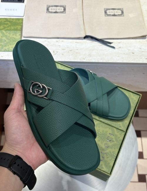 Gucci Crossover Sandals With Double G Hardware