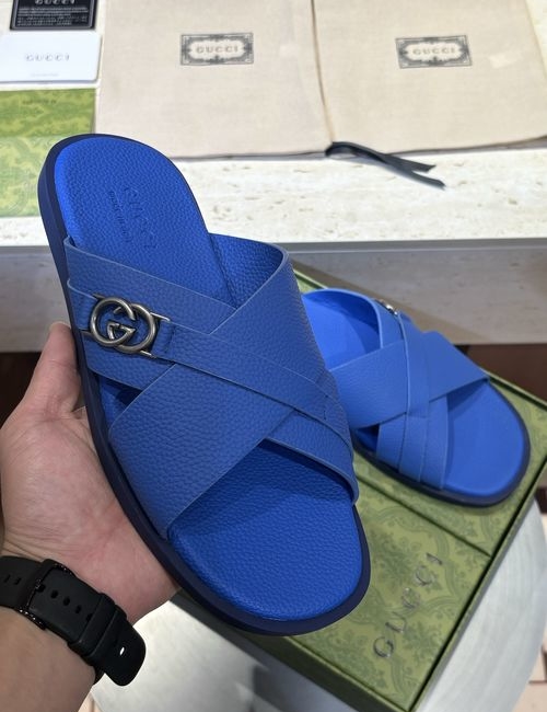 Gucci Crossover Sandals With Double G Hardware