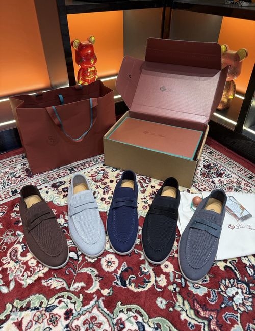 Loro Piana LP Handmade Suede Shoes Calfskin Lining