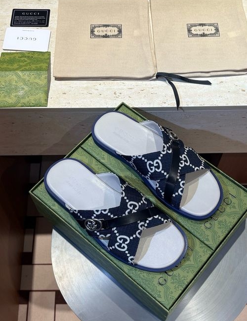 Gucci Crossover Sandals With Double G Hardware