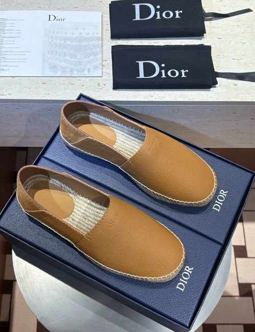 Christian Dior CD Embroidered Espadrilles With Rubber Sole
