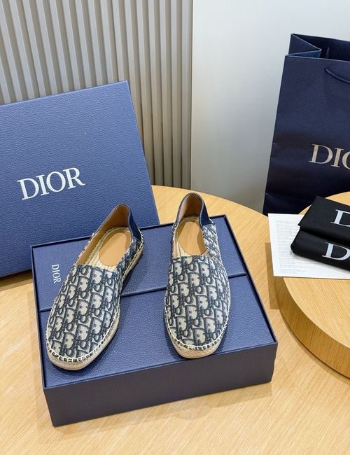 Christian Dior CD CD Suede Espadrilles With Cowhide Lining