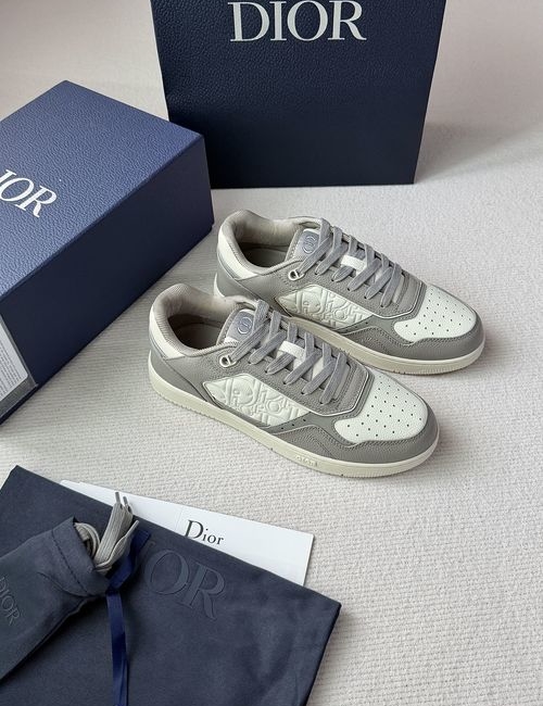 Christian Dior CD B27 Low-top Embossed Leather Sneakers
