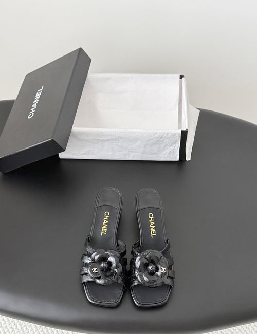 Chanel Camellia Thong Sandals