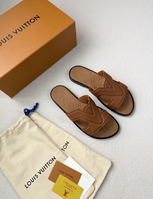 Louis Vuitton LV Portofino Leather Casual Slides
