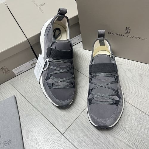 Brunello Cucinelli BC Multi-material Breathable Comfortable Casual Shoes