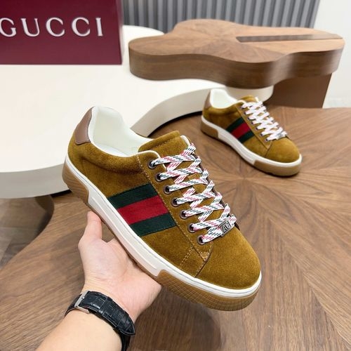 Gucci Classic Webbing Decor Casual Flat Shoes