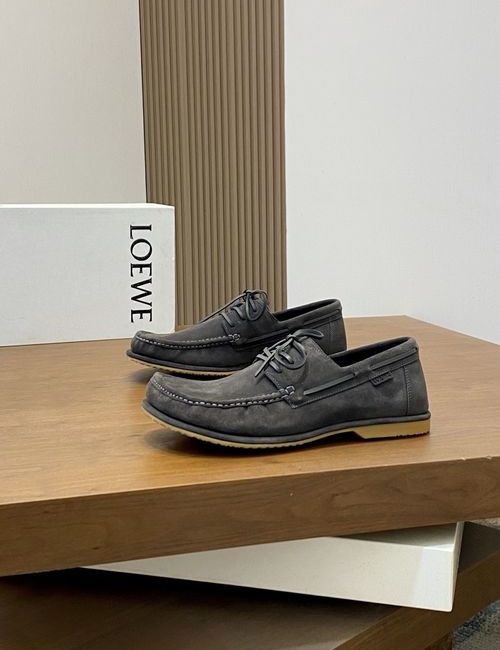 Loewe Suede Leather Casual Shoes Non-slip Lightweight