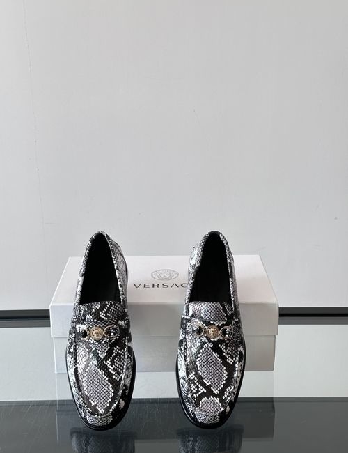 Versace Classic Business Leather Shoes With Cowhide Upper