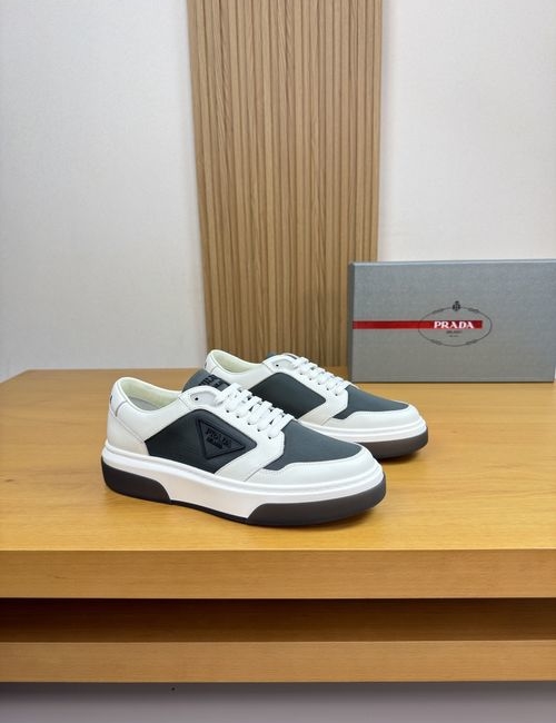 Prada Premium Casual Leather Sneakers
