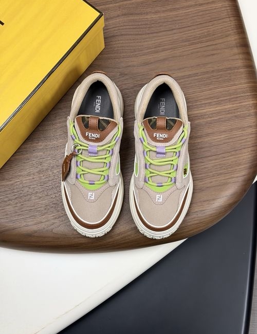 Fendi Casual Sneakers With Leather Upper