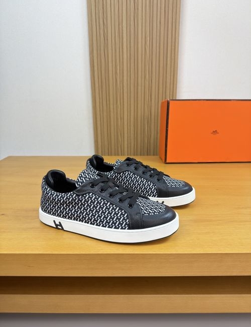Hermes Premium Leather Casual Sneakers