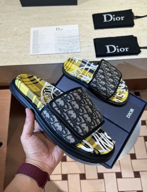 Christian Dior CD Aqua Sandals CD Diamond Pattern Upper