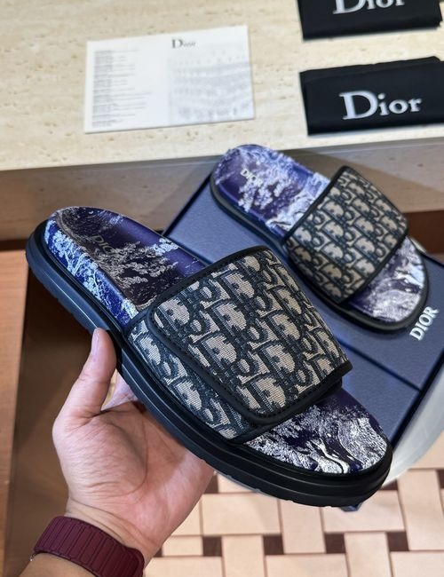 Christian Dior CD Aqua Sandals CD Diamond Pattern Upper