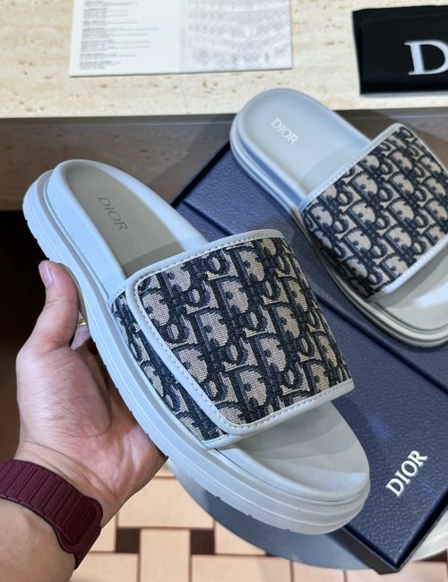 Christian Dior CD Aqua Sandals CD Diamond Pattern Upper
