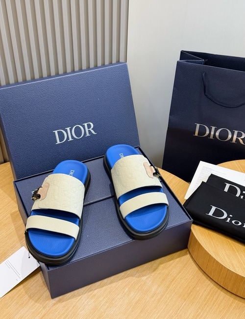 Christian Dior CD Aqua Sandals CD Diamond Pattern Upper