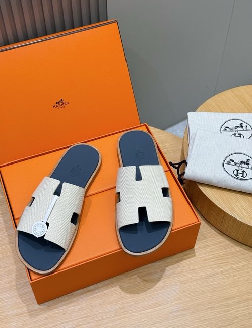 Hermes Classic Slides Calfskin Leather Outsole