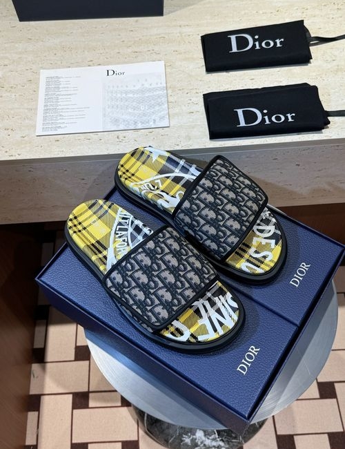 Christian Dior CD Aqua Sandals CD Diamond Pattern Upper