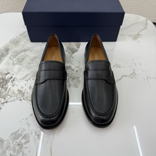 Christian Dior CD Buckle Decor Leather Shoes